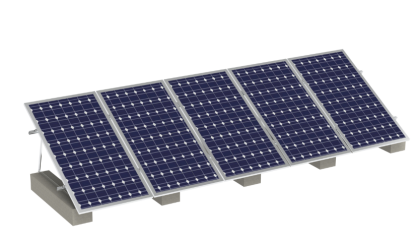 Triangle Rack Mounting Systems for Flat Roof